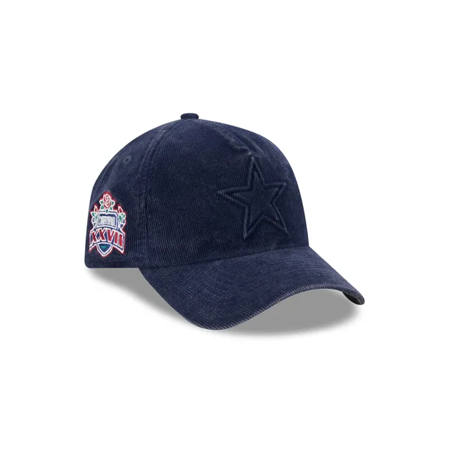 Dallas Cowboys Chapeau Snapback non structuré en cordon de Wale fin délavé 9FORTY A-Frame