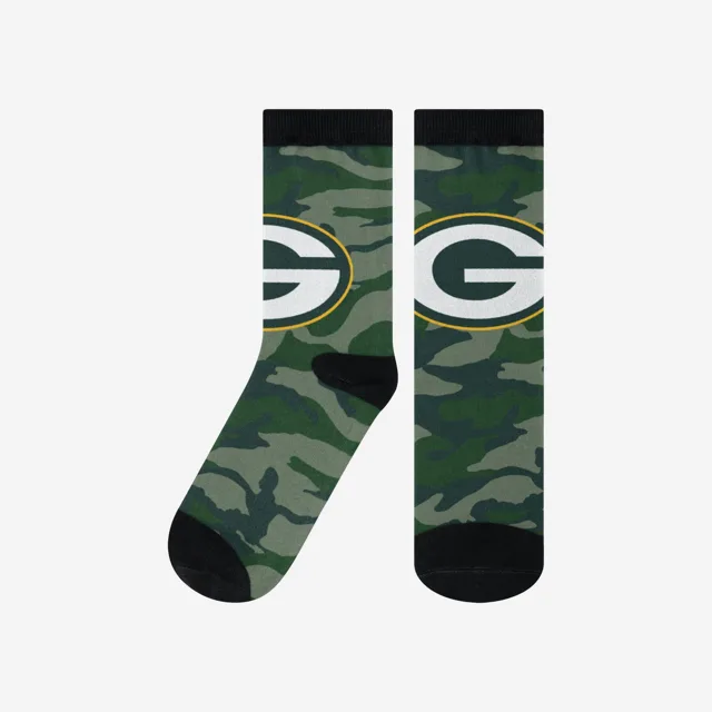 Chaussettes camouflage imprimées Green Bay Packers