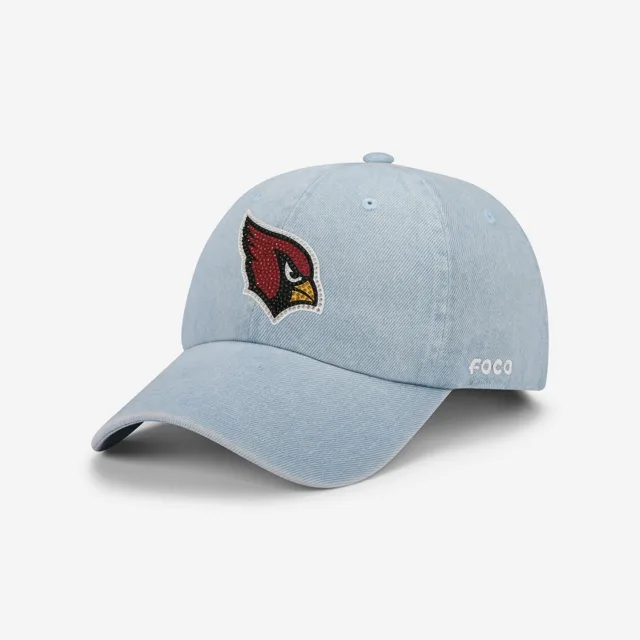 Arizona Cardinals Casquette décontractée en denim avec logo strass