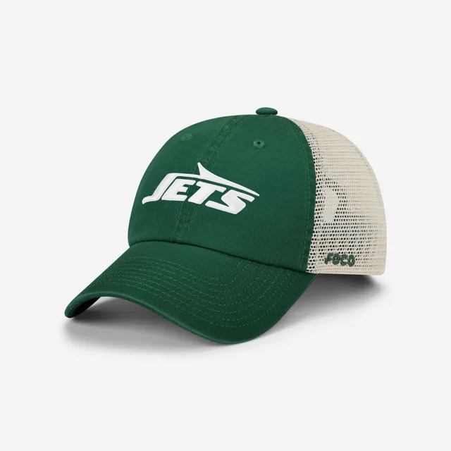 New York Jets Casquette de camionneur décontractée avec logo principal