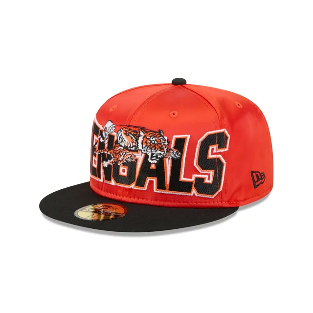 Cincinnati Bengals Chapeau ajusté 59FIFTY en satin audacieux