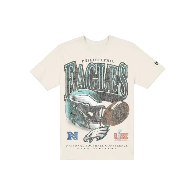 Philadelphia Eagles T-shirt chromé à imprimé vieilli Sport Classics