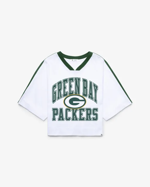 Green Bay Packers BIG OVERARCH '47 MAILLOT RAGLAN À AIGUILLES GOUTTES POUR FEMMES