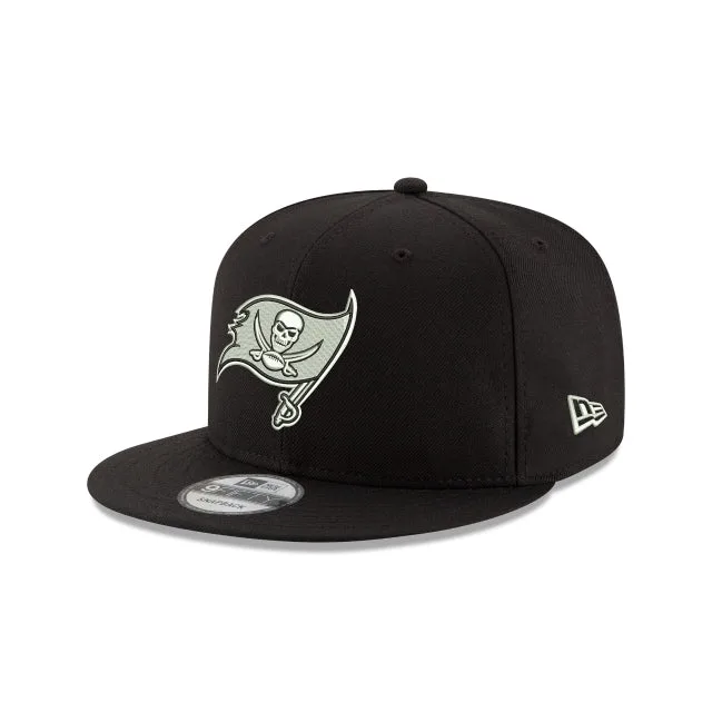 Tampa Bay Buccaneers Casquette Snapback 9FIFTY noire et blanche