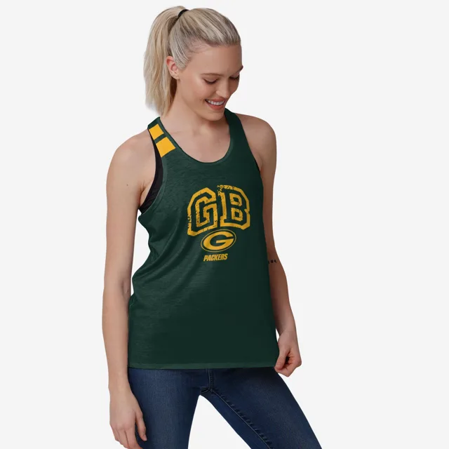 Green Bay Packers Haut sans manches Team Twist pour femmes