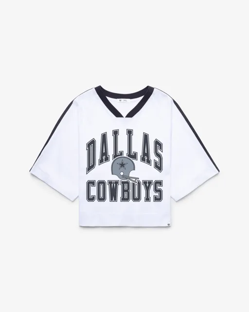 Dallas Cowboys HISTORIQUE BIG OVERARCH '47 FEMME DROP NEEDLE RAGLAN JERSEY