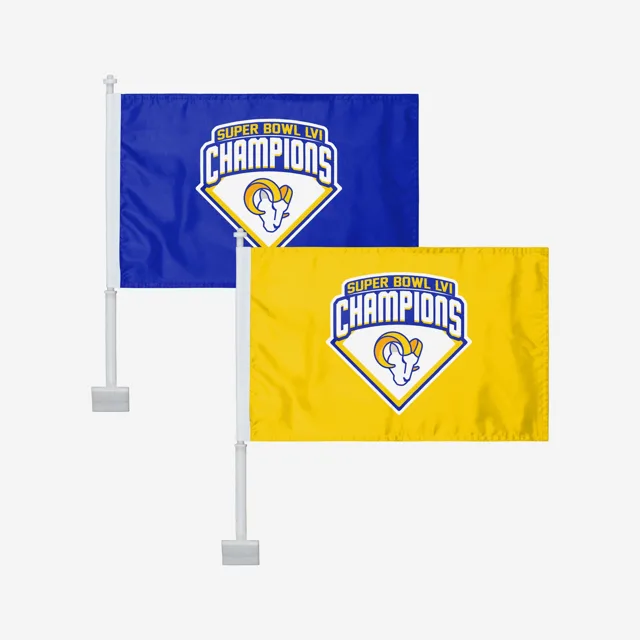 Los Angeles Rams Drapeau de voiture des champions du Super Bowl LVI