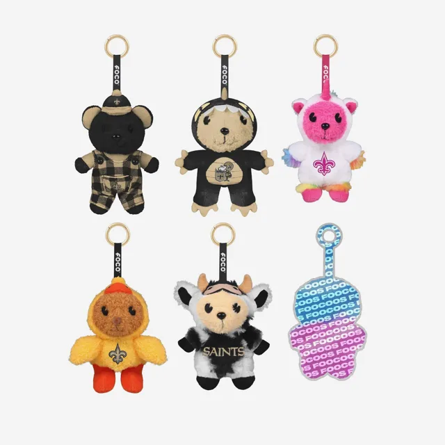 New Orleans Saints FOOCOOS Peluche Sac Charm Porte-clés Blind Box Série 1