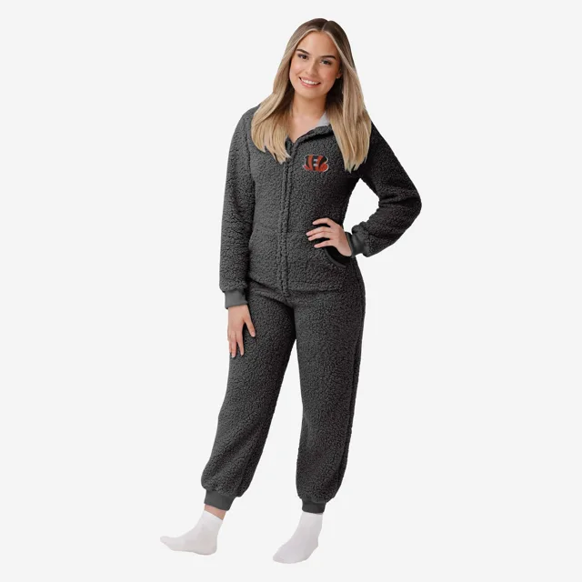 Cincinnati Bengals Pyjama une pièce Sherpa pour femme
