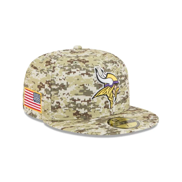 Minnesota Vikings 2025 Salut au service Fan Gear 59FIFTY Chapeau ajusté