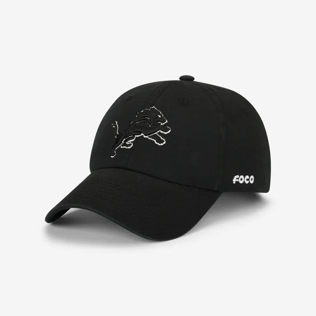 Casquette décontractée noire et blanche Detroit Lions