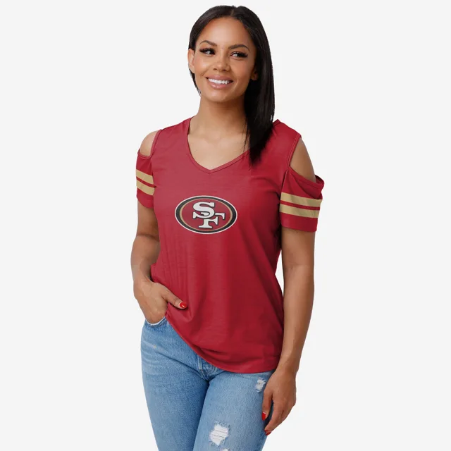 San Francisco 49ers T-shirt à épaules dénudées pour femme