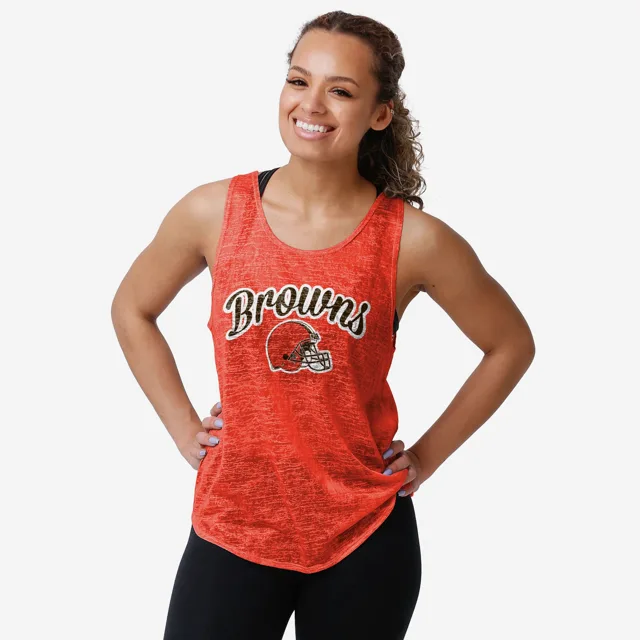 Cleveland Browns Haut sans manches Burn Out pour femmes