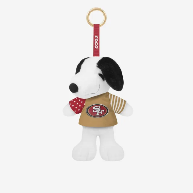 San Francisco 49ers Americana Peluche Snoopy Peanuts Porte-clés à breloques pour sac