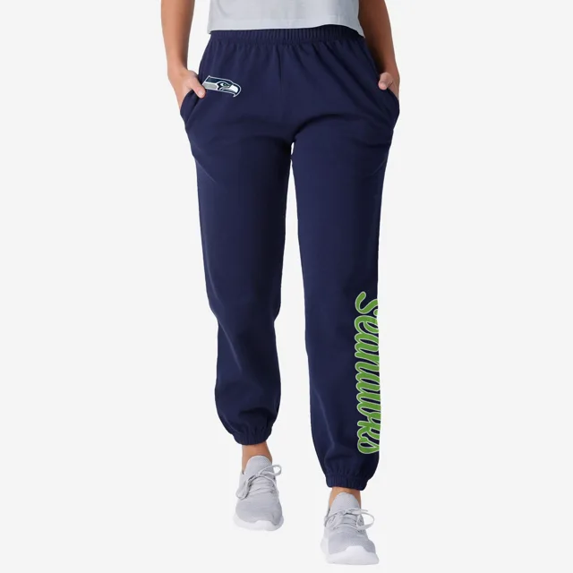 Seattle Seahawks Pantalon de survêtement couleur équipe avec mot-symbole pour femmes