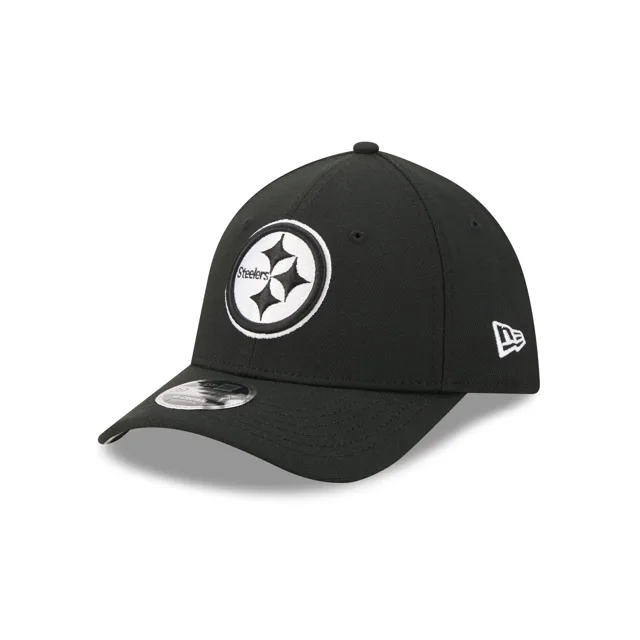 Pittsburgh Steelers Poly Noir & Blanc 39THIRTY M-Crown Stretch Fit Chapeau