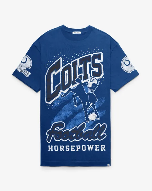 Indianapolis Colts ROBE T-SHIRT HISTORIQUE GEMSTONE SWASH '47 FEMME