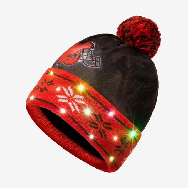 Bonnet lumineux Cleveland Browns avec grand logo