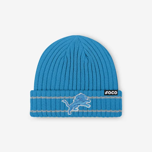 Bonnet côtelé avec logo principal Detroit Lions