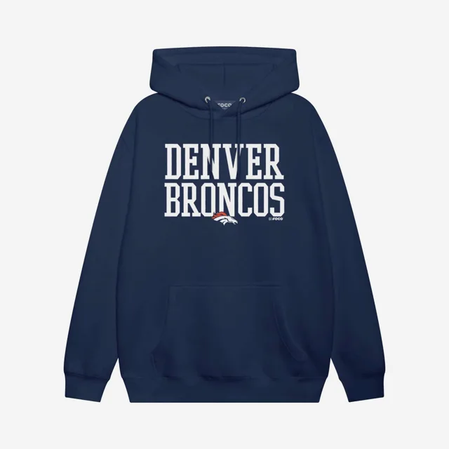 Denver Broncos Sweat à capuche avec mot en gras