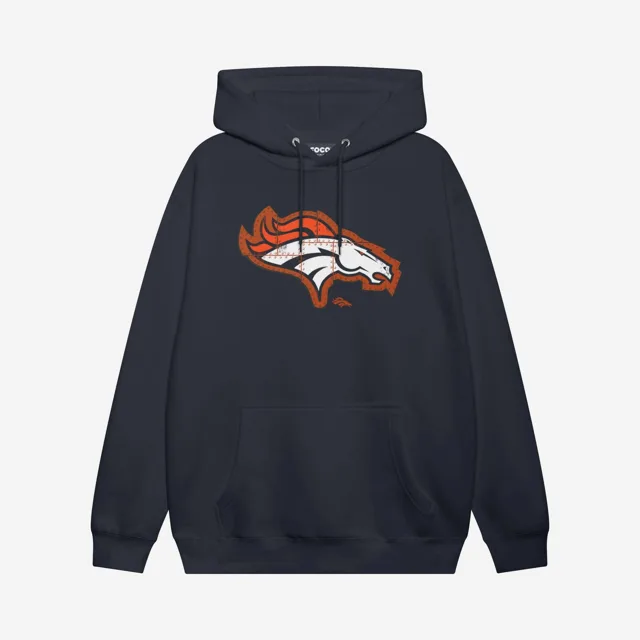 Denver Broncos Sweat à capuche avec logo rivet