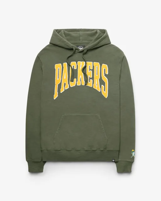 Green Bay Packers HISTORIQUE GROTON BIEN PORTÉ '47 FRENCH TERRY HOOD
