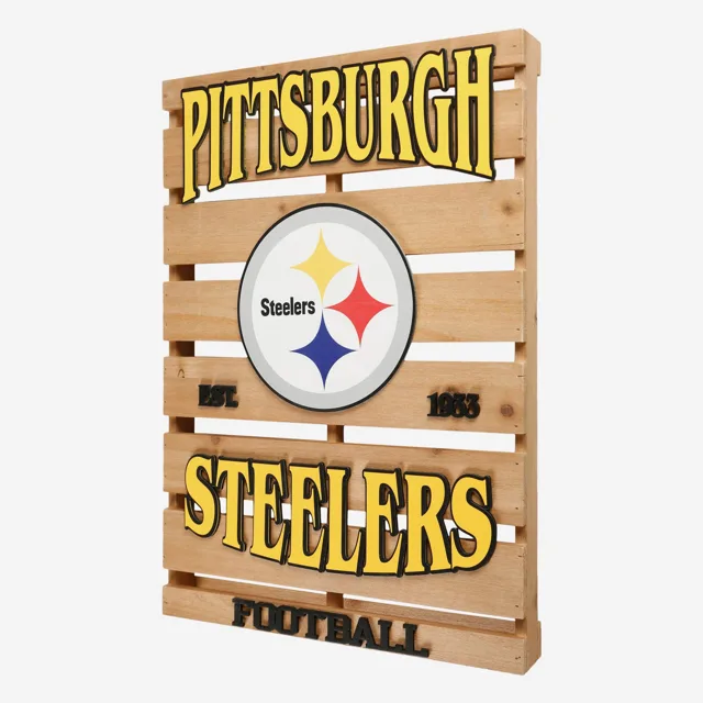 Panneau de palette en bois Pittsburgh Steelers