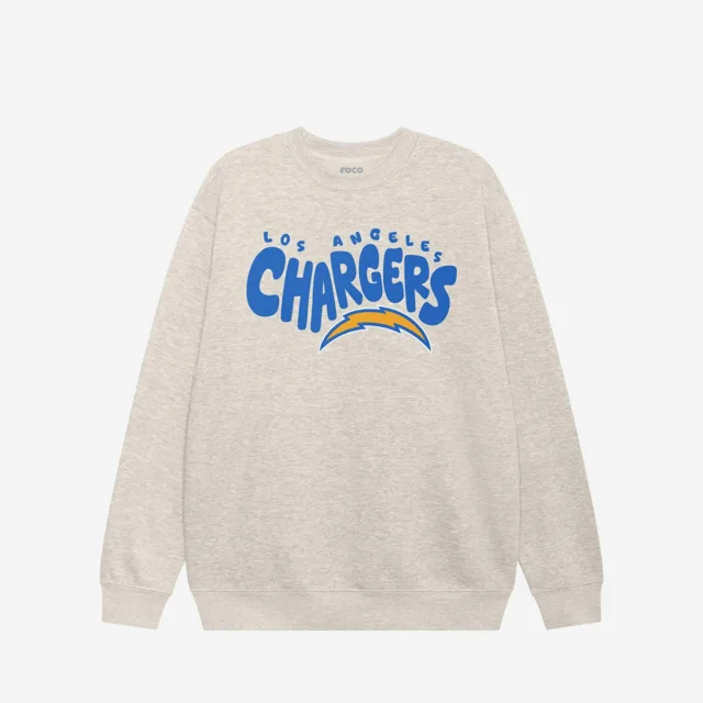 Sweat-shirt à col rond bulle Los Angeles Chargers