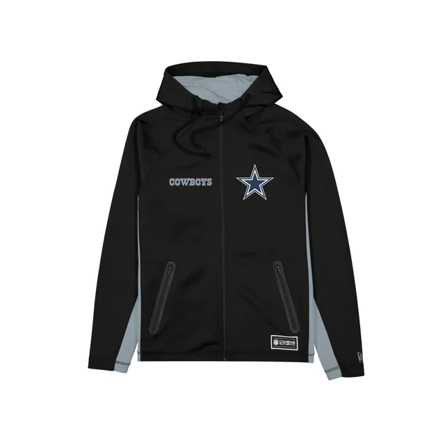 Dallas Cowboys Combine Noir Sweat à capuche entièrement zippé
