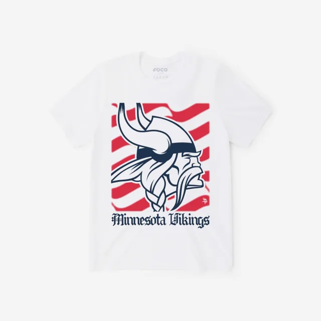 Minnesota Vikings T-shirt avec le mot-symbole du patrimoine américain