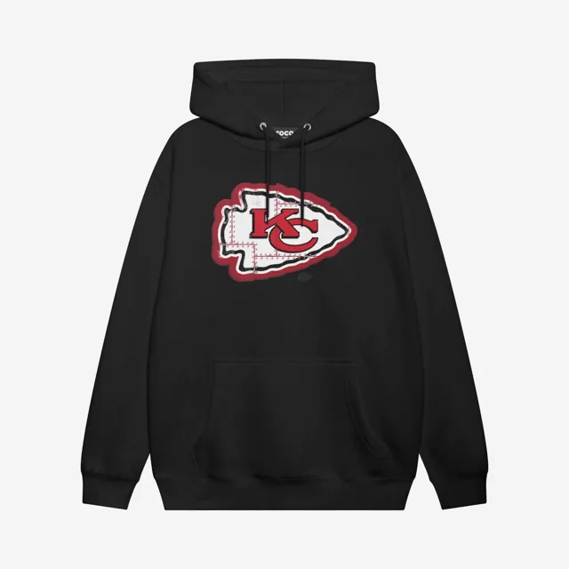 Kansas City Chiefs Sweat à capuche avec logo rivet