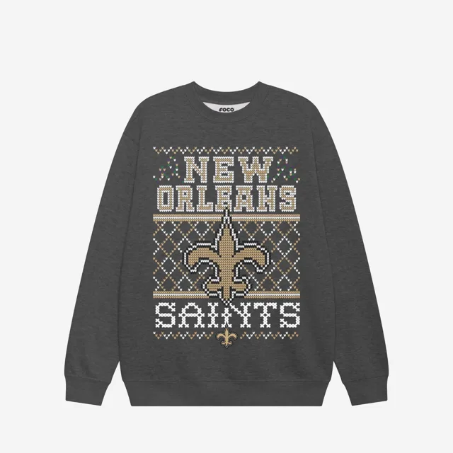 New Orleans Saints Sweat-shirt à col rond des fêtes
