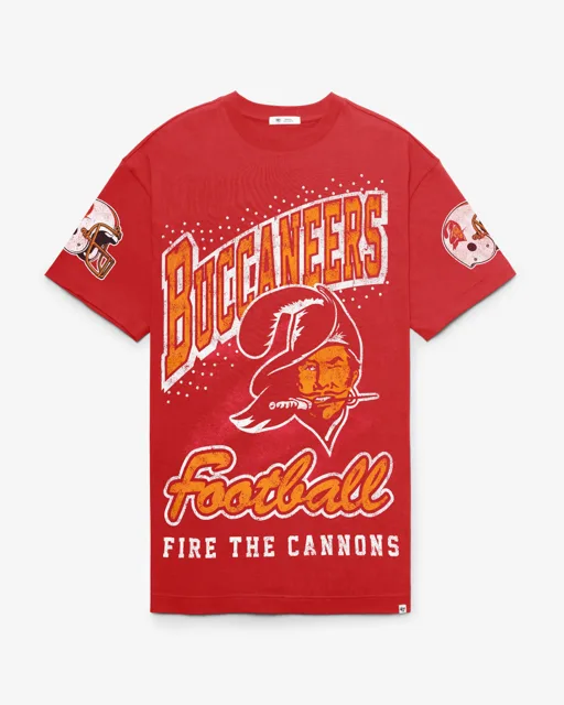 Tampa Bay Buccaneers ROBE T-SHIRT HISTORIQUE GEMSTONE SWASH '47 FEMME