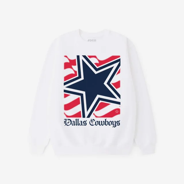 Dallas Cowboys Sweat-shirt à col rond avec logo American Heritage