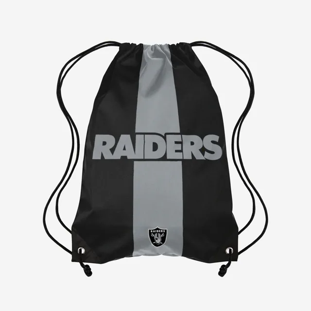 Las Vegas Raiders Sac à dos avec cordon de serrage Team Stripe Wordmark