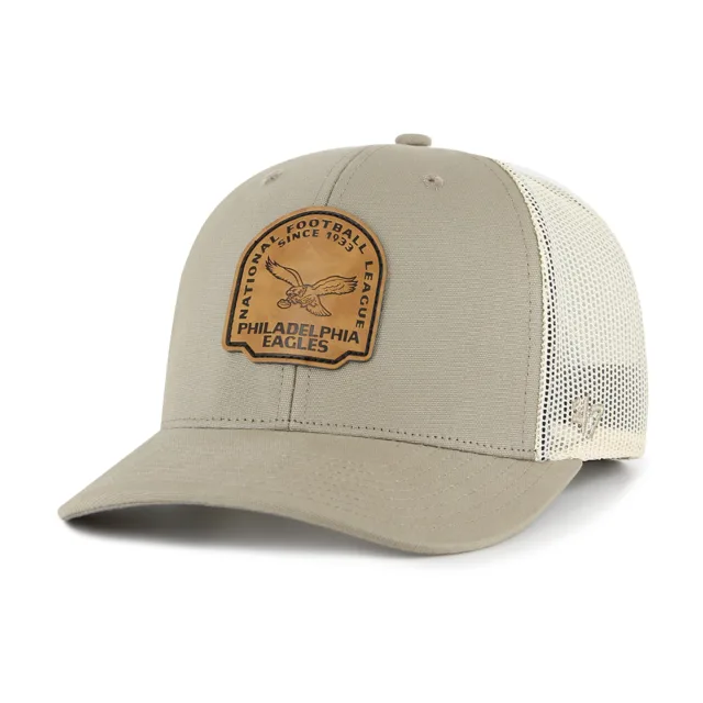 Philadelphia Eagles Sangle historique en cuir d'os '47 Trucker