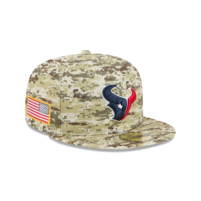 Houston Texans 2025 Salut au service Fan Gear 59FIFTY Chapeau ajusté