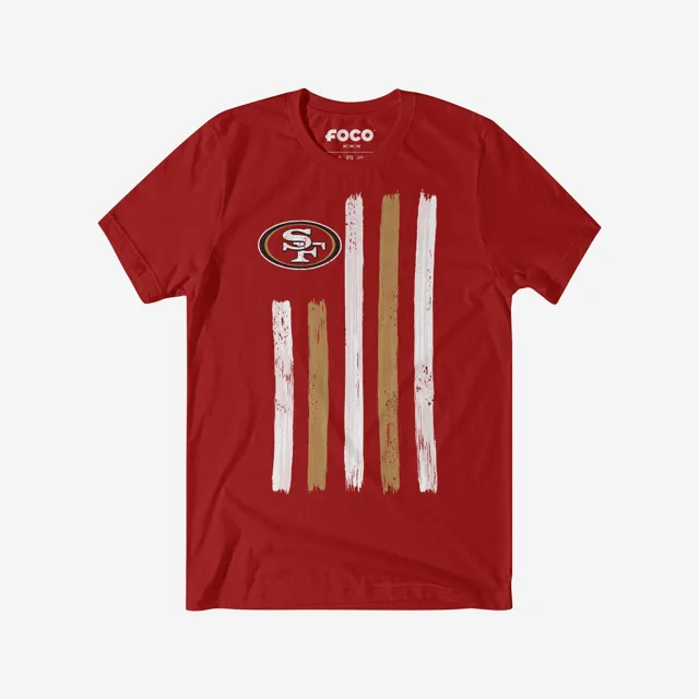San Francisco 49ers T-shirt drapeau coup de pinceau
