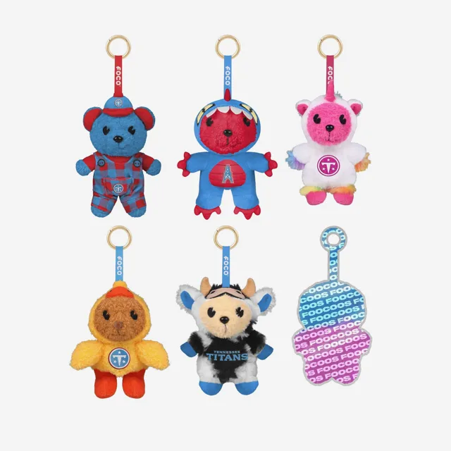 Tennessee Titans FOOCOOS Peluche Sac Charm Porte-clés Blind Box Série 1