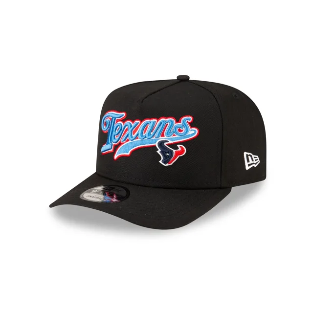 Born x Raised x Houston Texans Script Noir 9FIFTY Casquette Snapback A-Frame