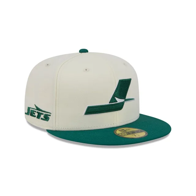 New York Jets Deceptor Chrome Blanc 59FIFTY Casquette ajustée
