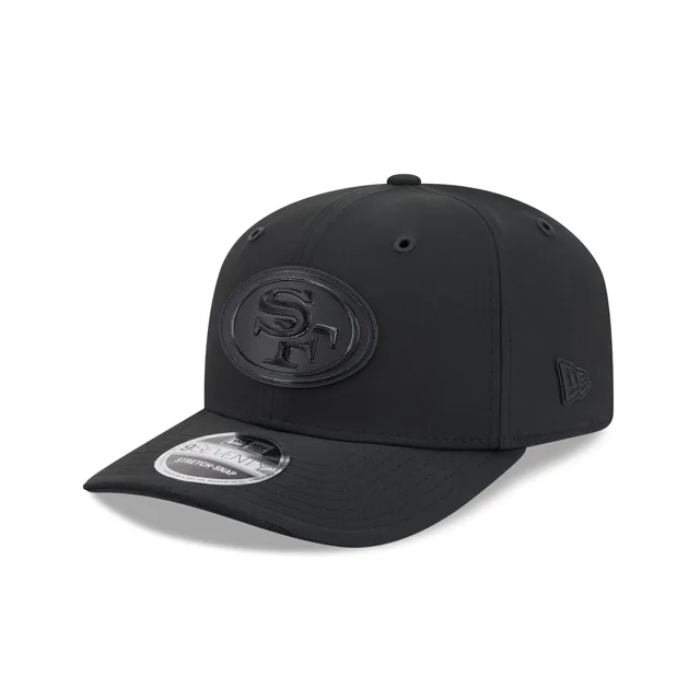 San Francisco 49ers 2026 Sideline Noir 9SEVENTY Chapeau extensible à bouton-pression