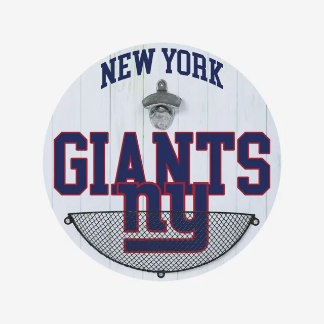 New York Giants Ouvre-bouteille Cap Catcher Panneau mural