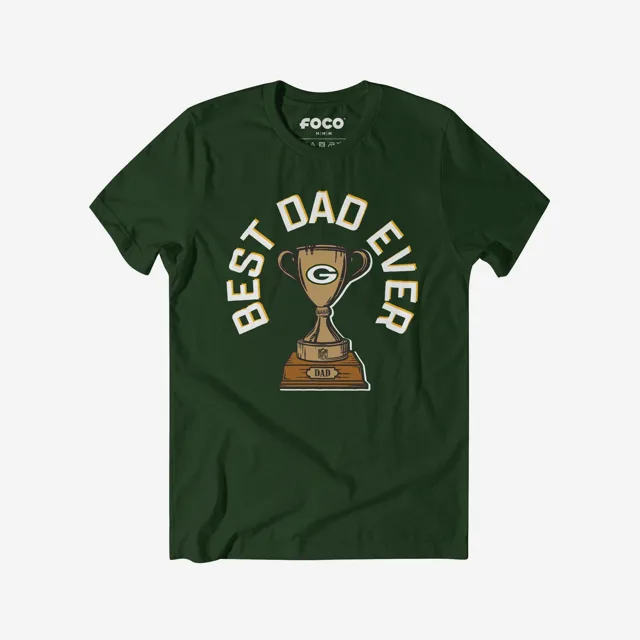 Green Bay Packers T-shirt Trophée du meilleur papa de tous les temps