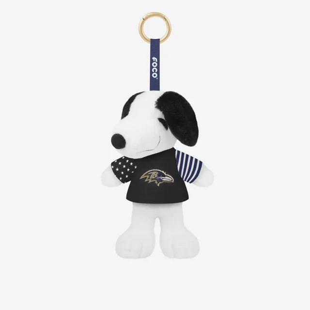 Baltimore Ravens Americana Peluche Snoopy Peanuts Porte-clés à breloques pour sac