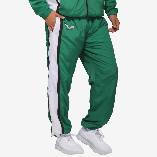 Philadelphia Eagles Pantalon Gameday en nylon froissé Kelly vert