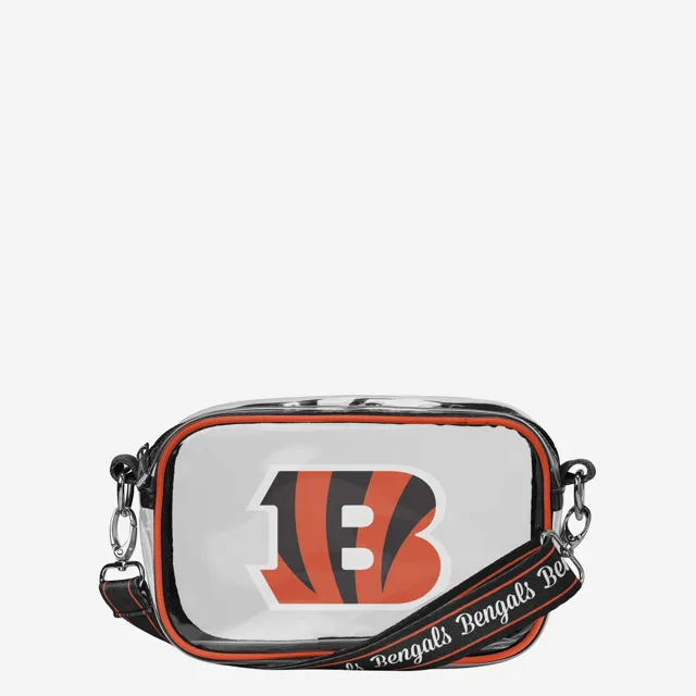 Sac à bandoulière transparent Cincinnati Bengals Team Stripe