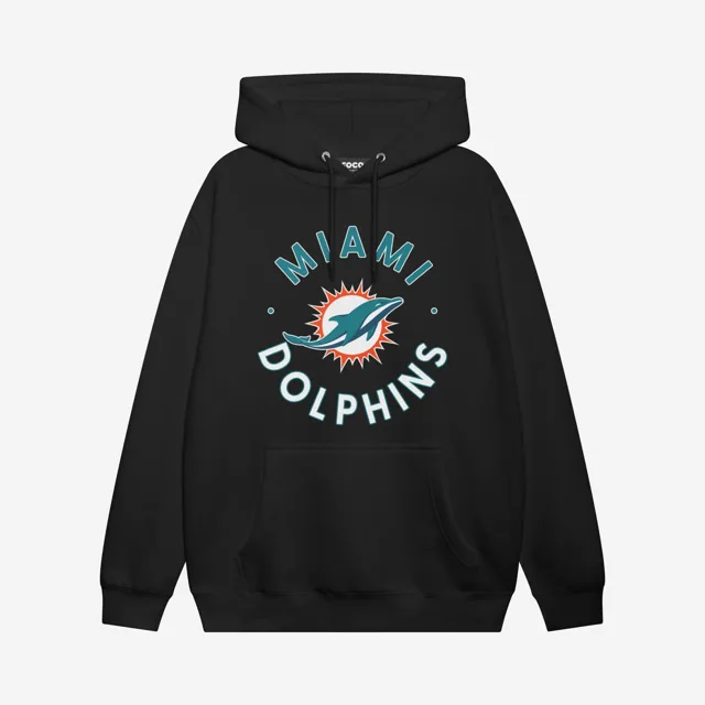 Sweat à capuche cercle Miami Dolphins