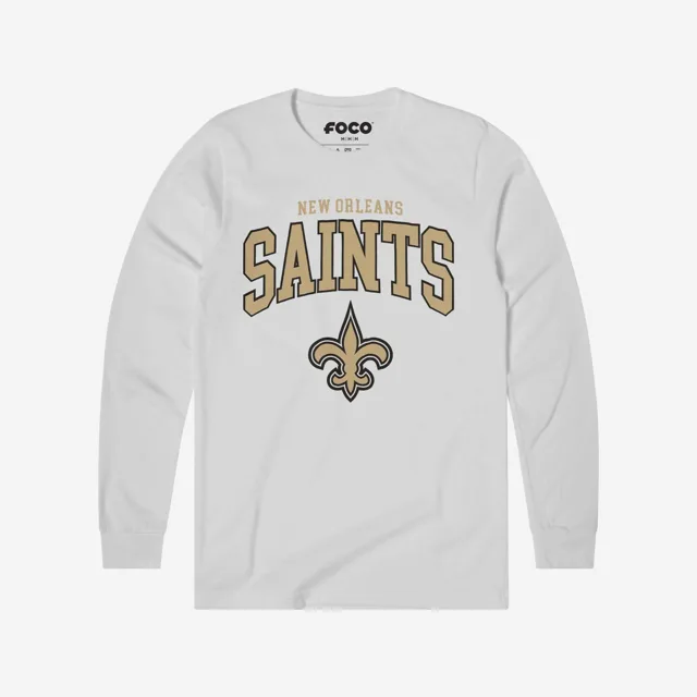 New Orleans Saints T-shirt à manches longues avec logo classique