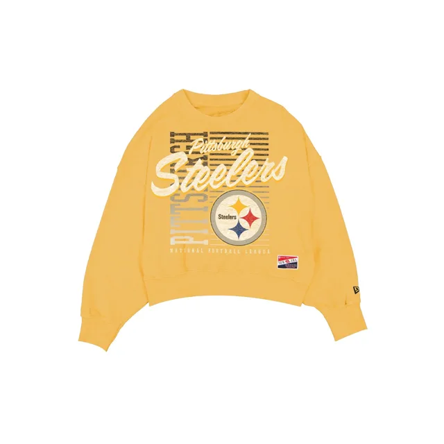 Pittsburgh Steelers Throwback Col rond délavé pour femme